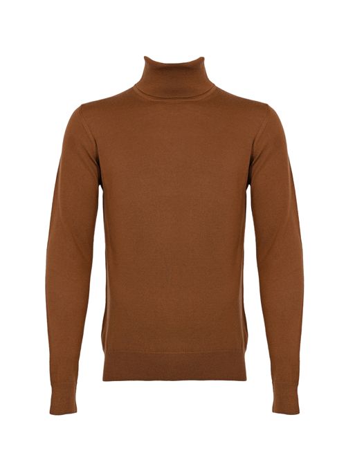 Maglia ciclista basic silm in merinos Tabacco Alpha studio | AU-3012G1008